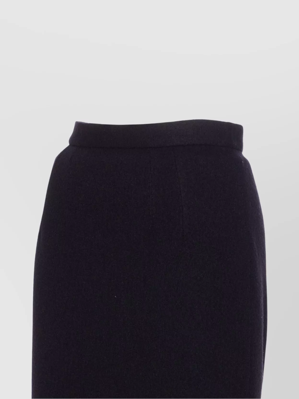 Dolce & Gabbana High Waist Midi Skirt With Back Slit In Blue