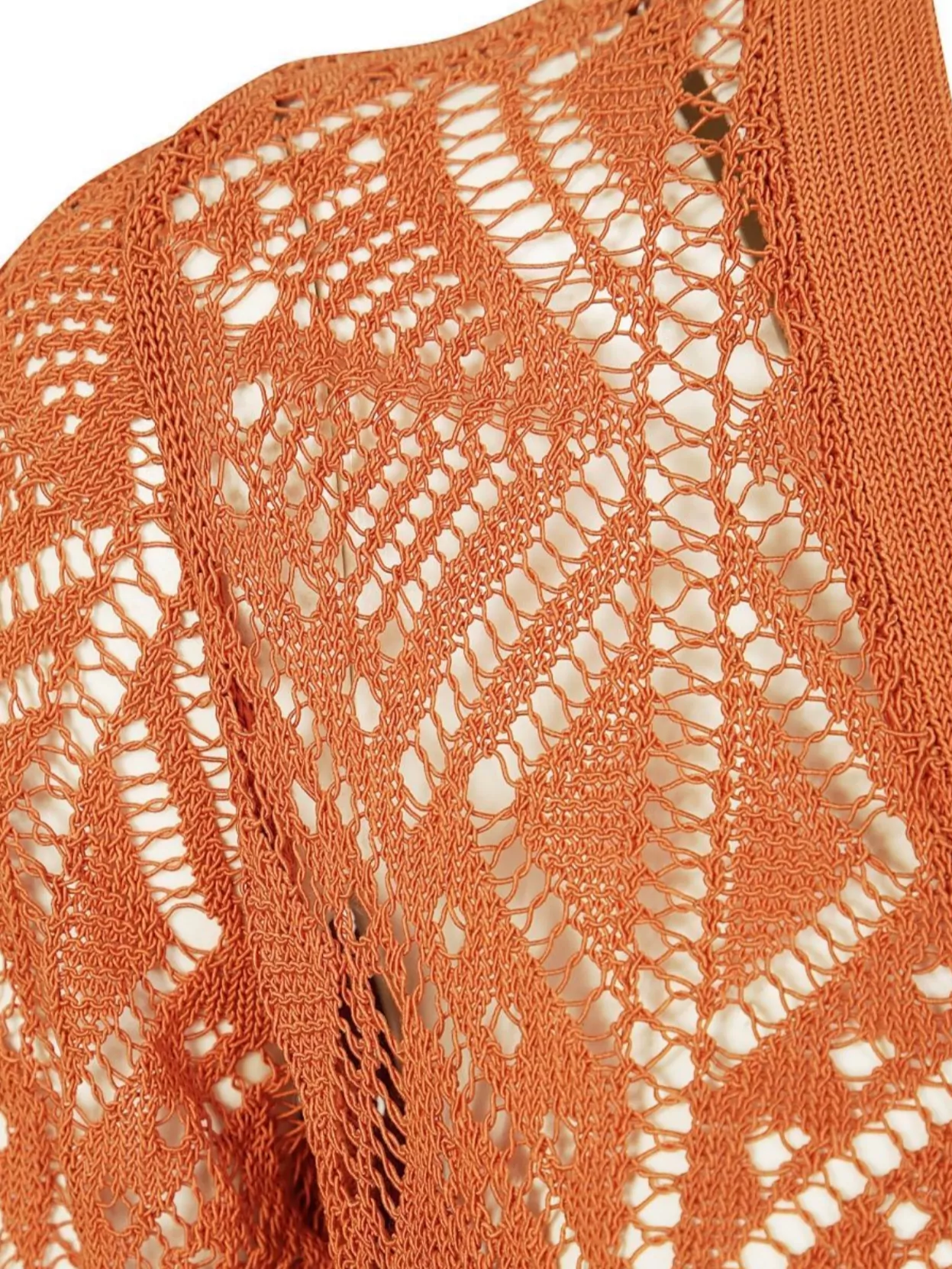 Liu •jo Long Lace Knit Cardigan