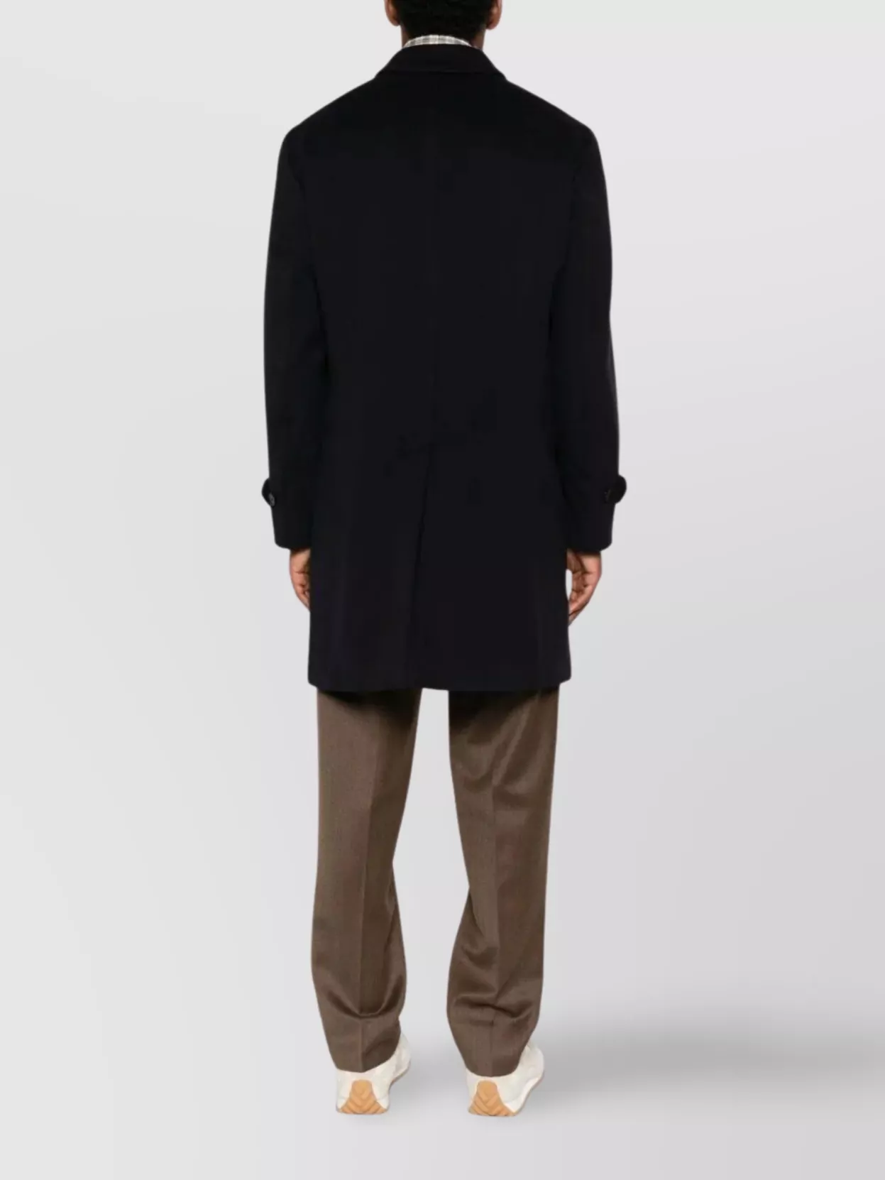 Lardini Men's Trench Coat With Side Pockets And Long Fit