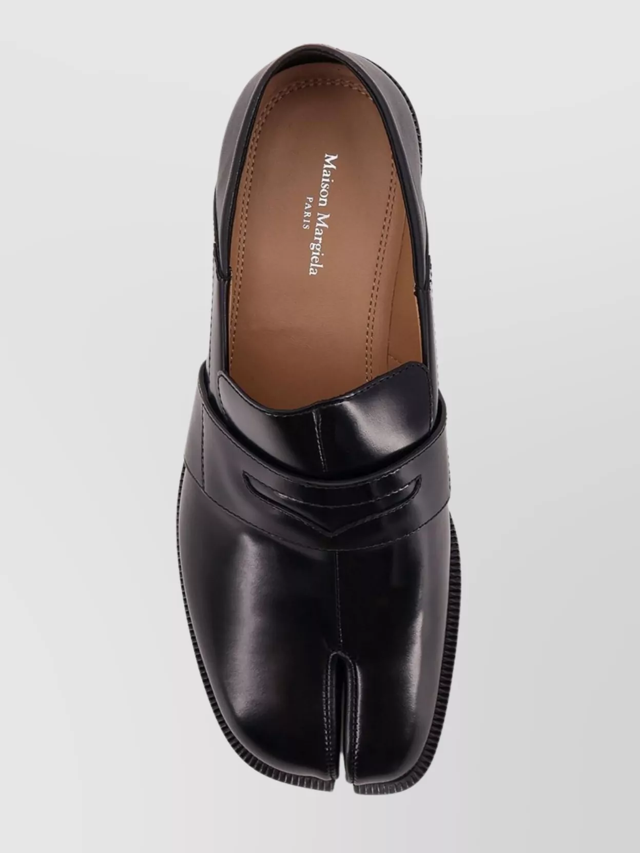 Maison Margiela Split Toe Leather Loafers With Iconic Design