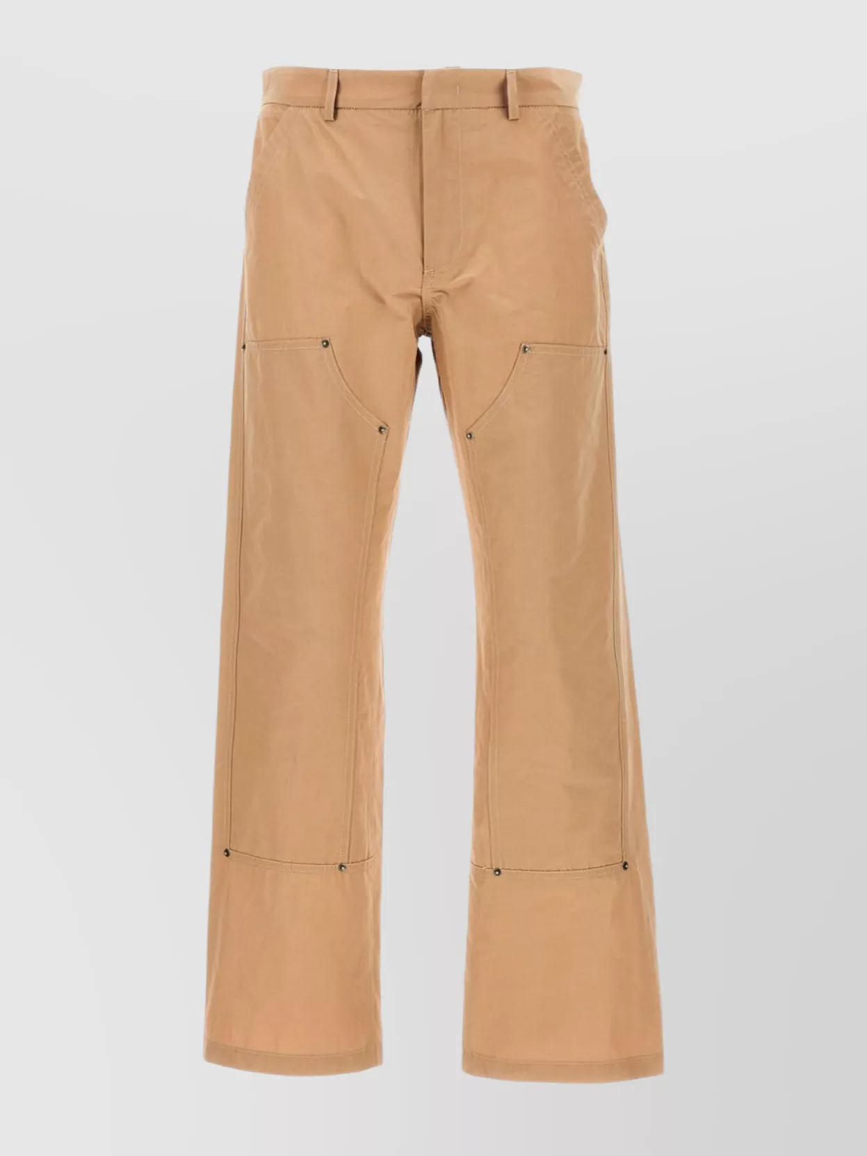 424 Stitched Straight Leg Pants With Front And Back Pockets In Brown