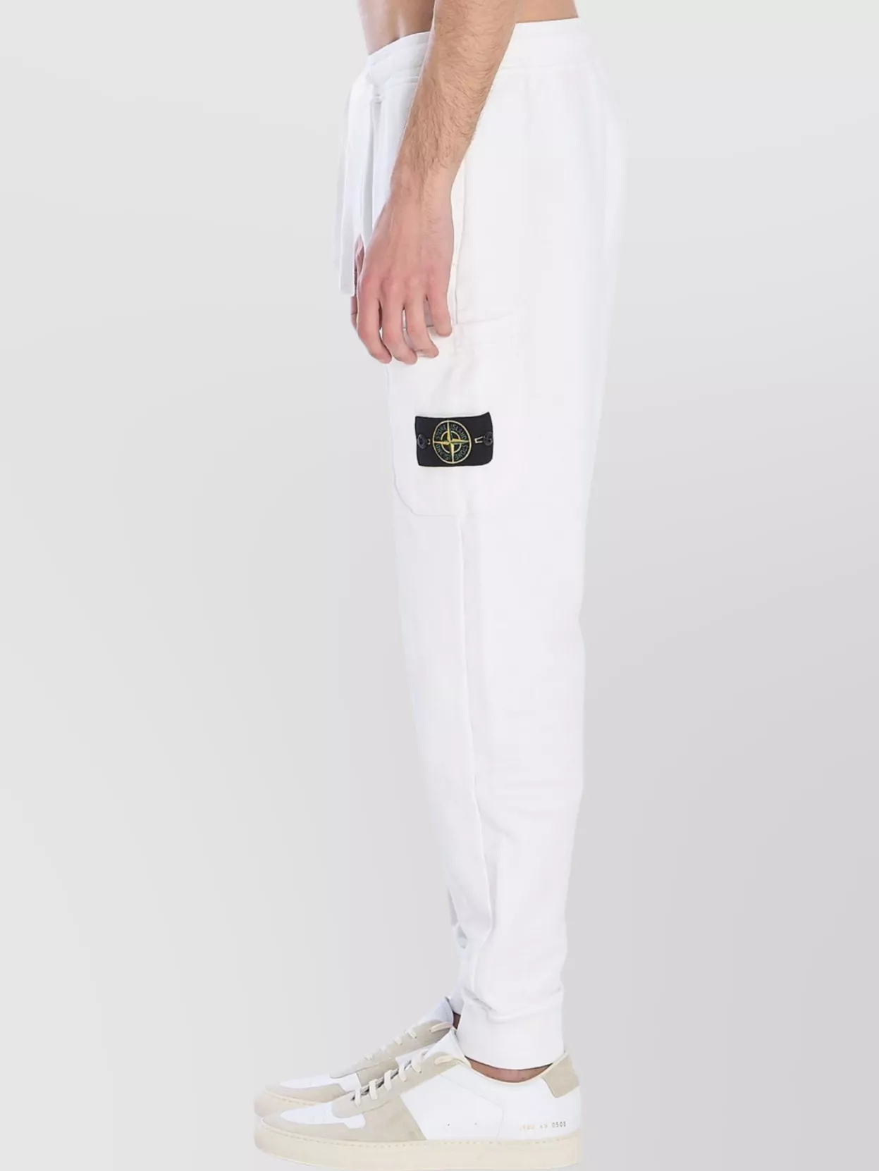 Stone Island Organic Cotton Fleece Jogger Pants