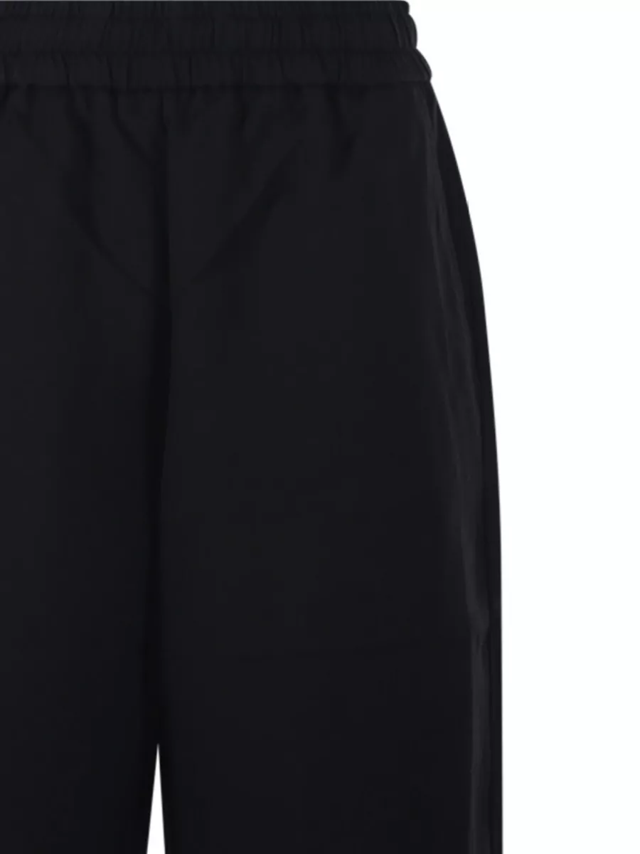 Ami Paris Elasticated Wide-Leg Trousers