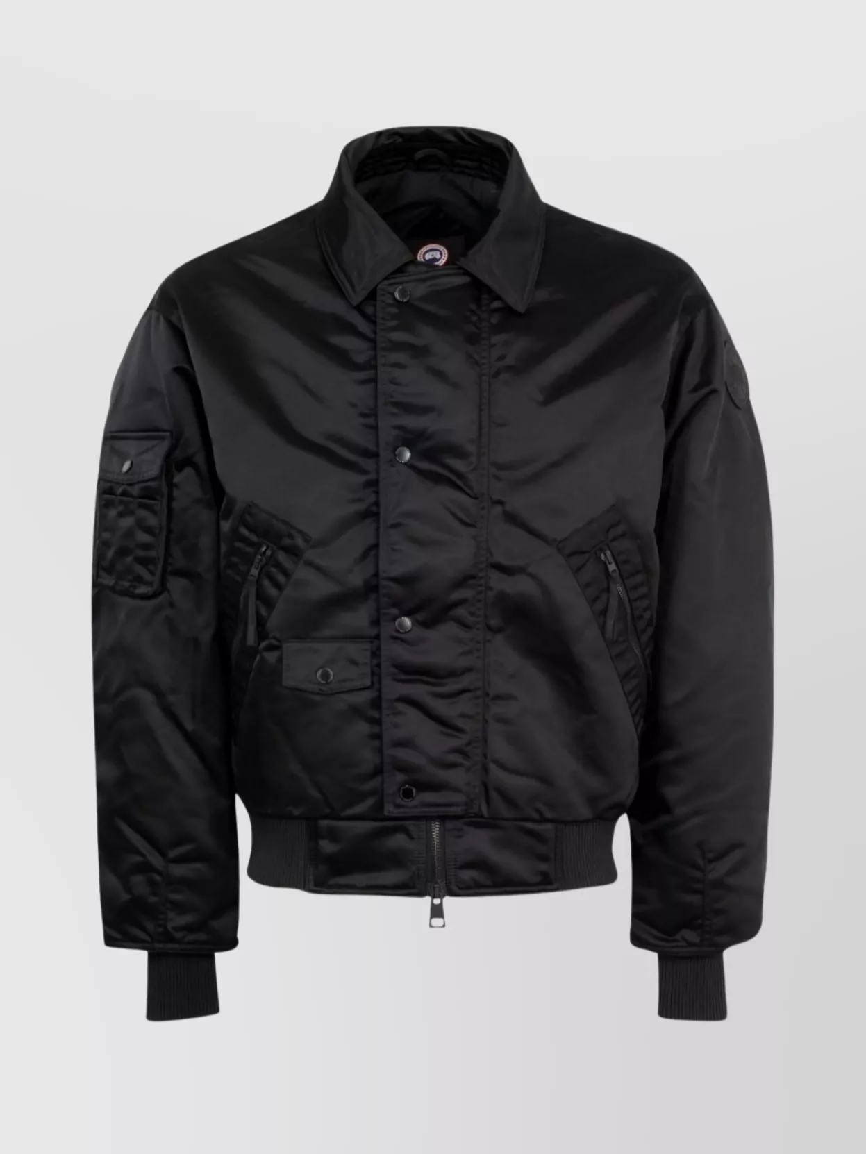 Canada Goose Lightweight Bomber Jacket Shoulder Patch In Black