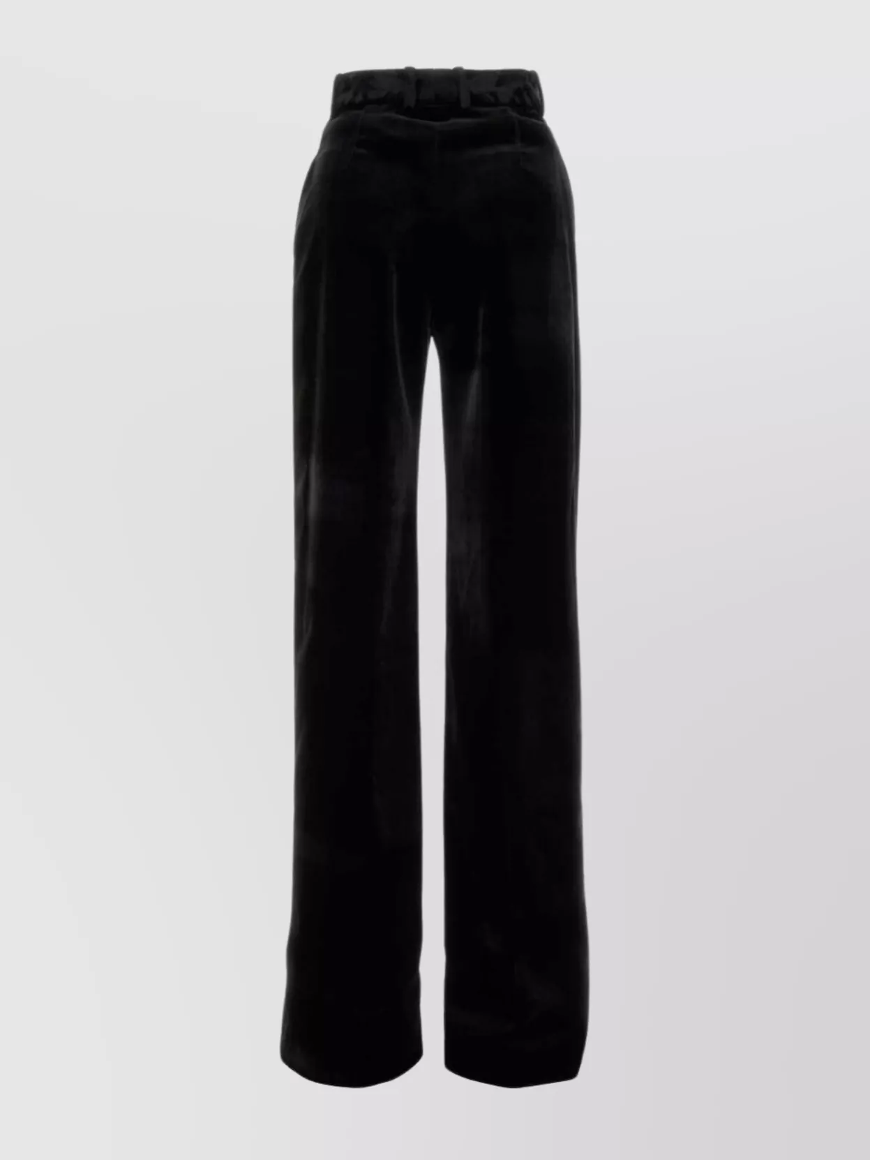 Ermanno Scervino High Waist Wide Leg Palazzo Trousers In Black