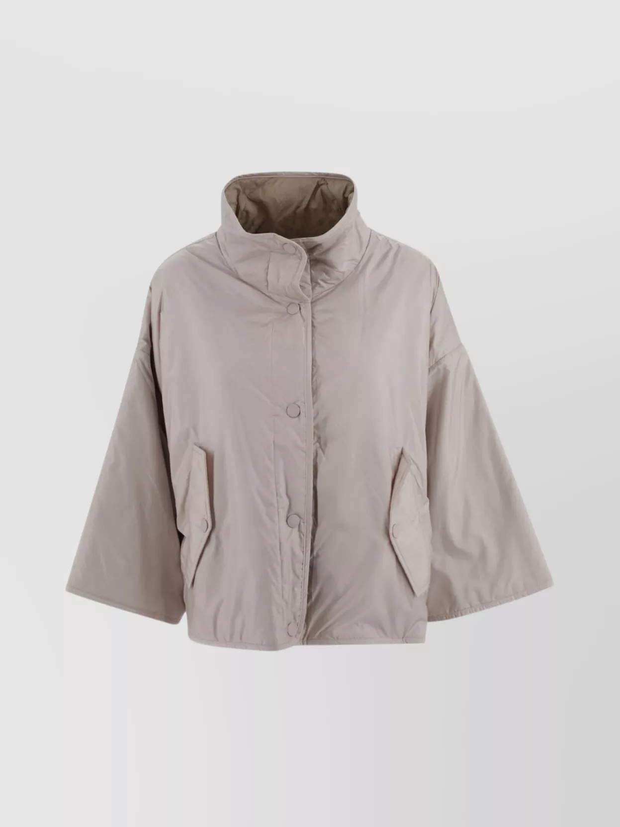 Weekend Max Mara Reversible Waterproof Canvas Jacket With Adjustable Drawstring