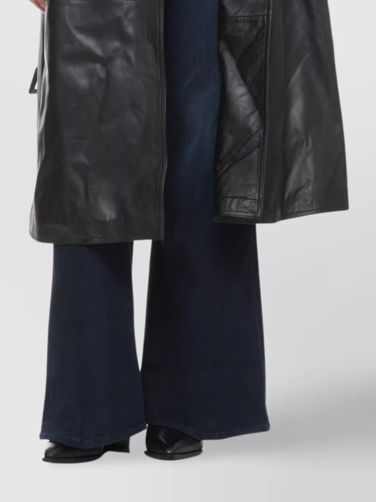 Mother Wide Leg Trousers With Pockets And Loops