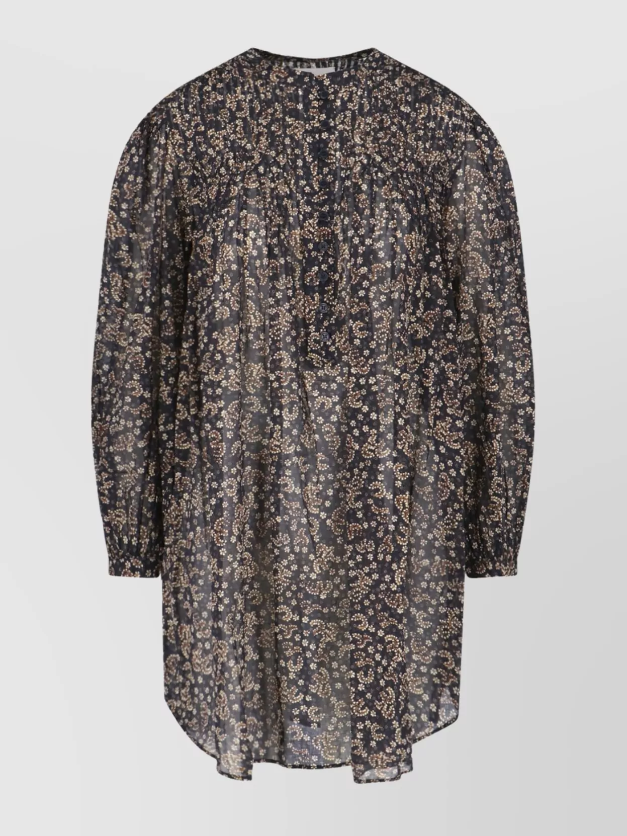 Isabel Marant Etoile Dress Floral Pattern Gathered Waist
