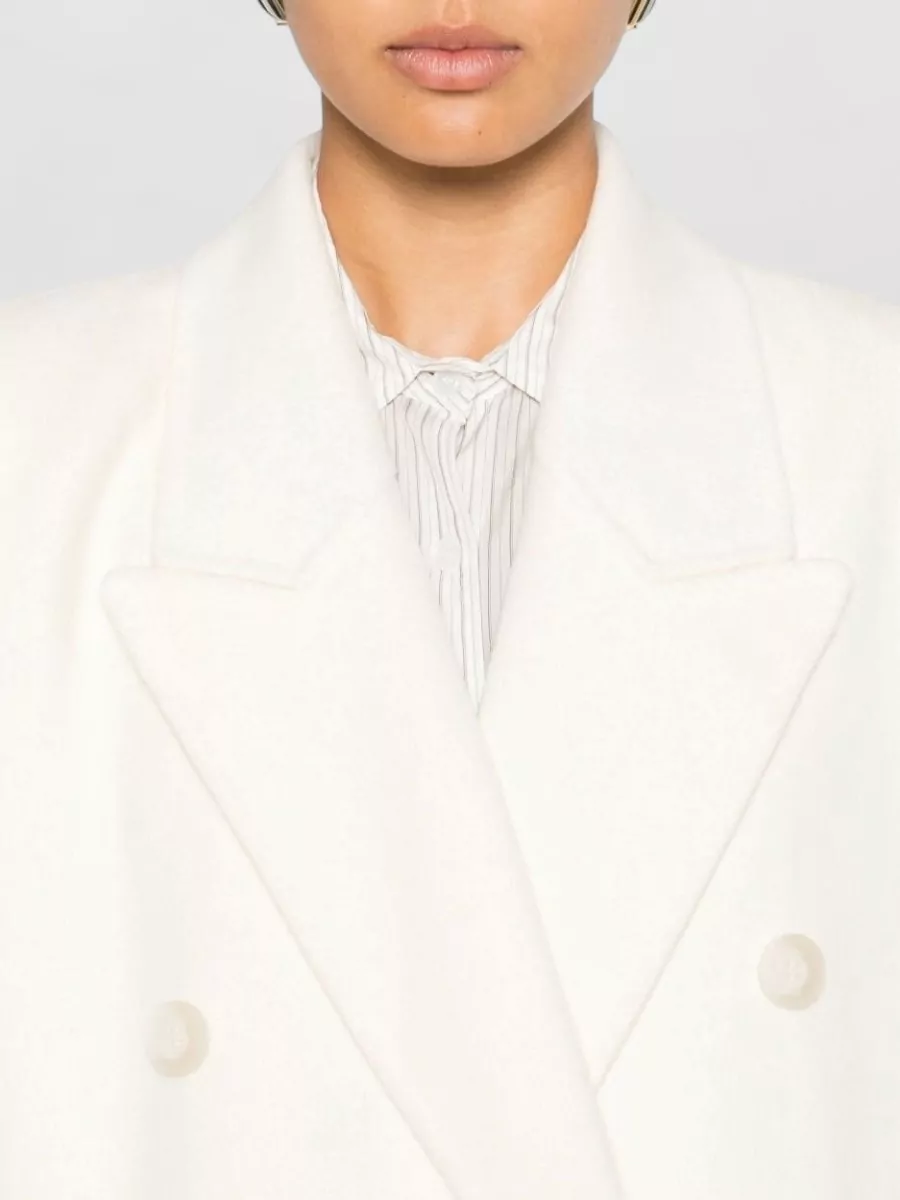 The Frankie Shop Wool Oversized Double-Breasted Coat