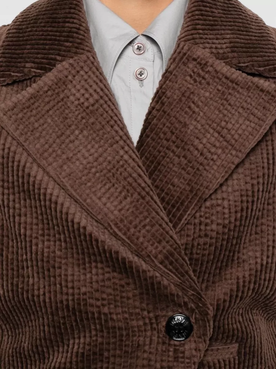 Ganni Corduroy Sleeveless Suit Waistcoat