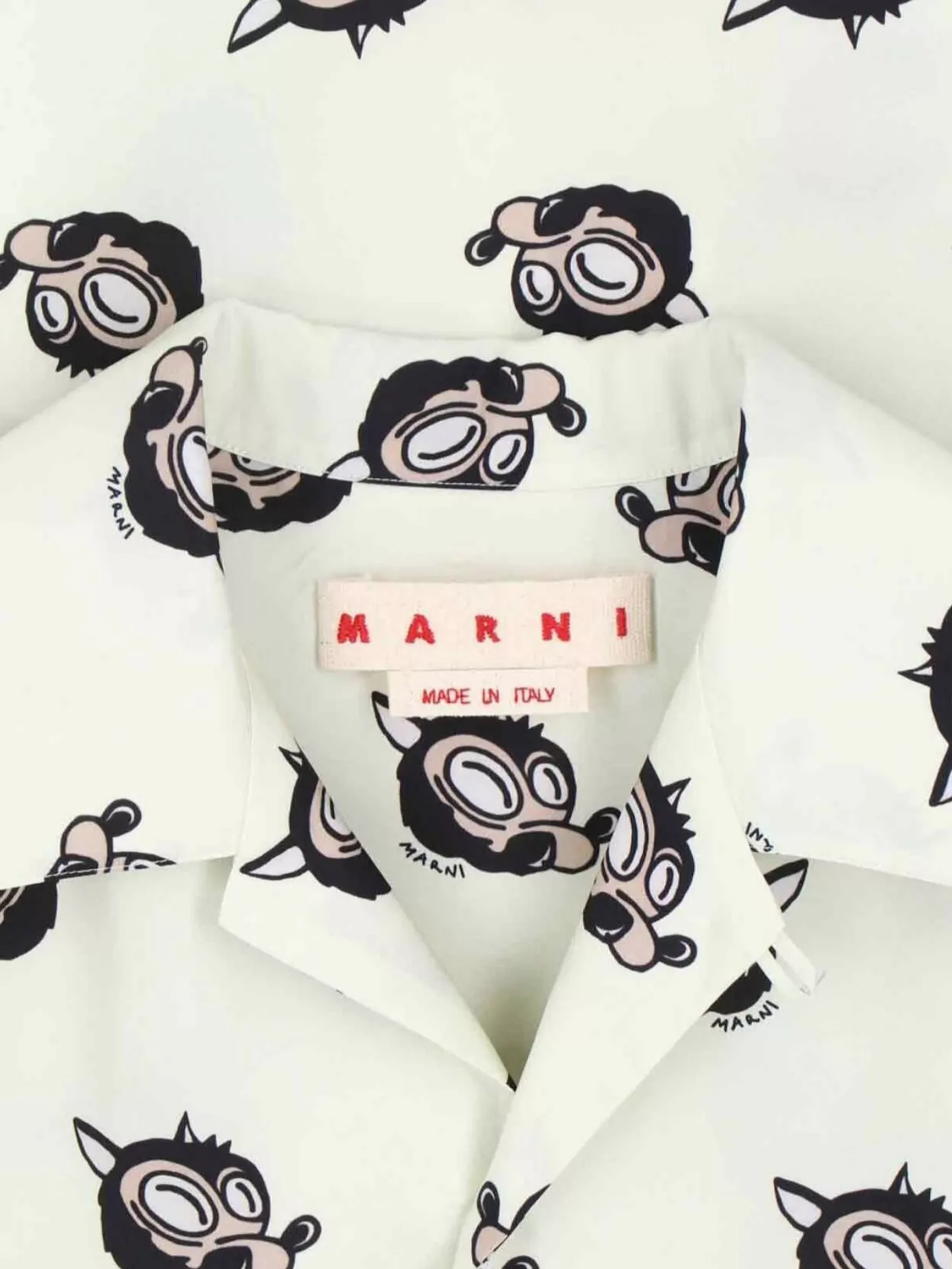 Marni Casual Shirt With Graphic Print And Chest Pocket
