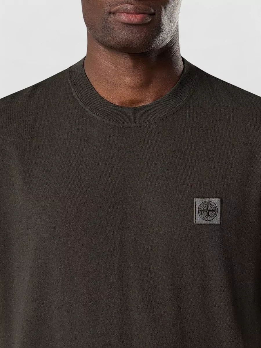 Stone Island Ribbed Regular-Fit T-Shirt