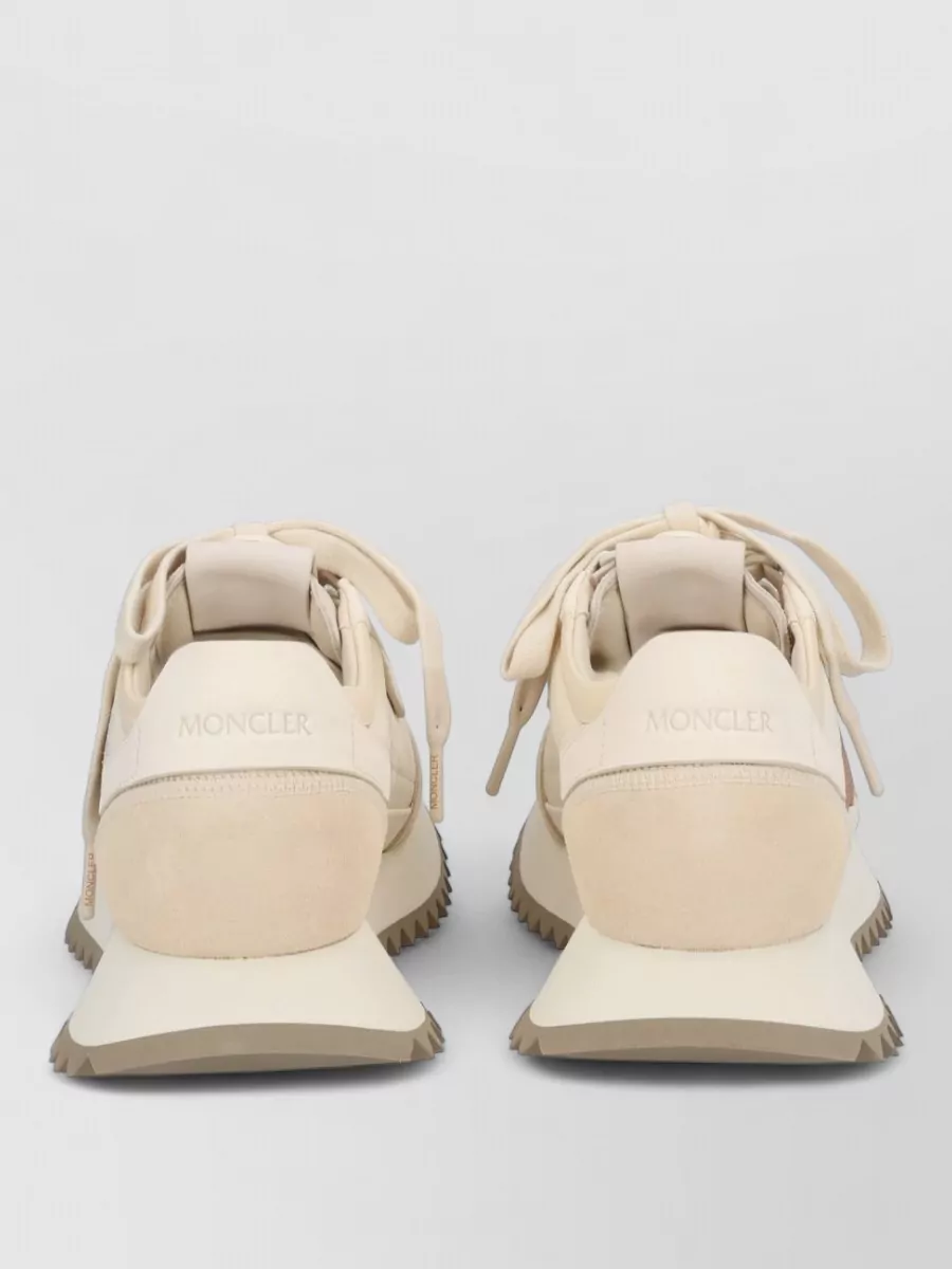 Moncler Leather Lace-Up Sneakers