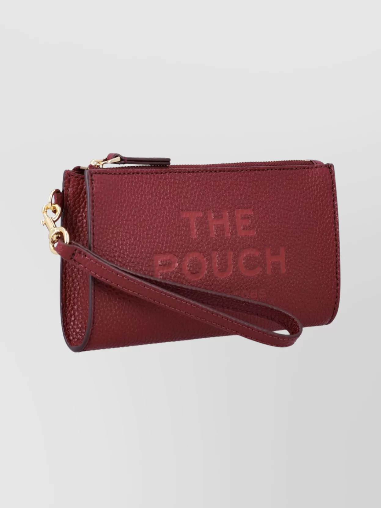 Marc Jacobs Textured Leather Clutch Wrist Strap