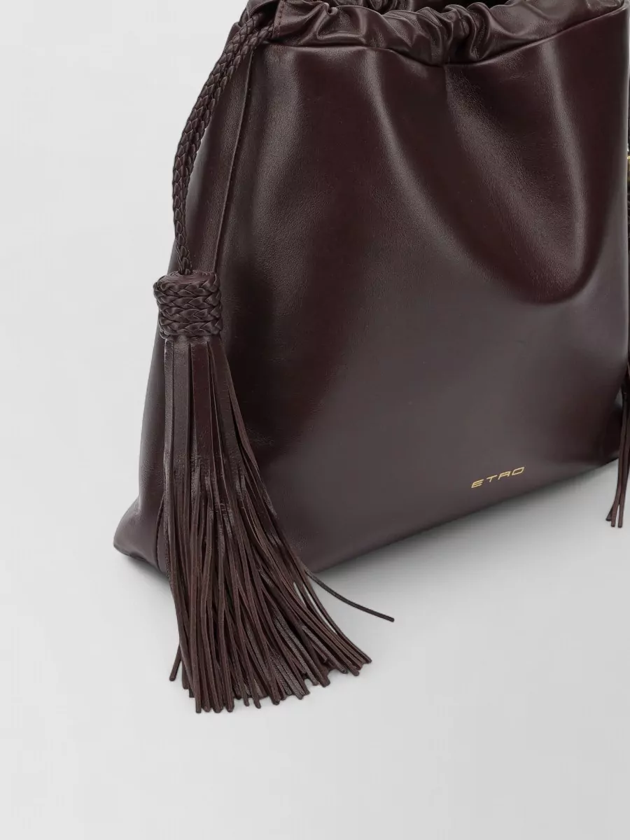 Etro Medium Lamb Leather Shoulder Bag