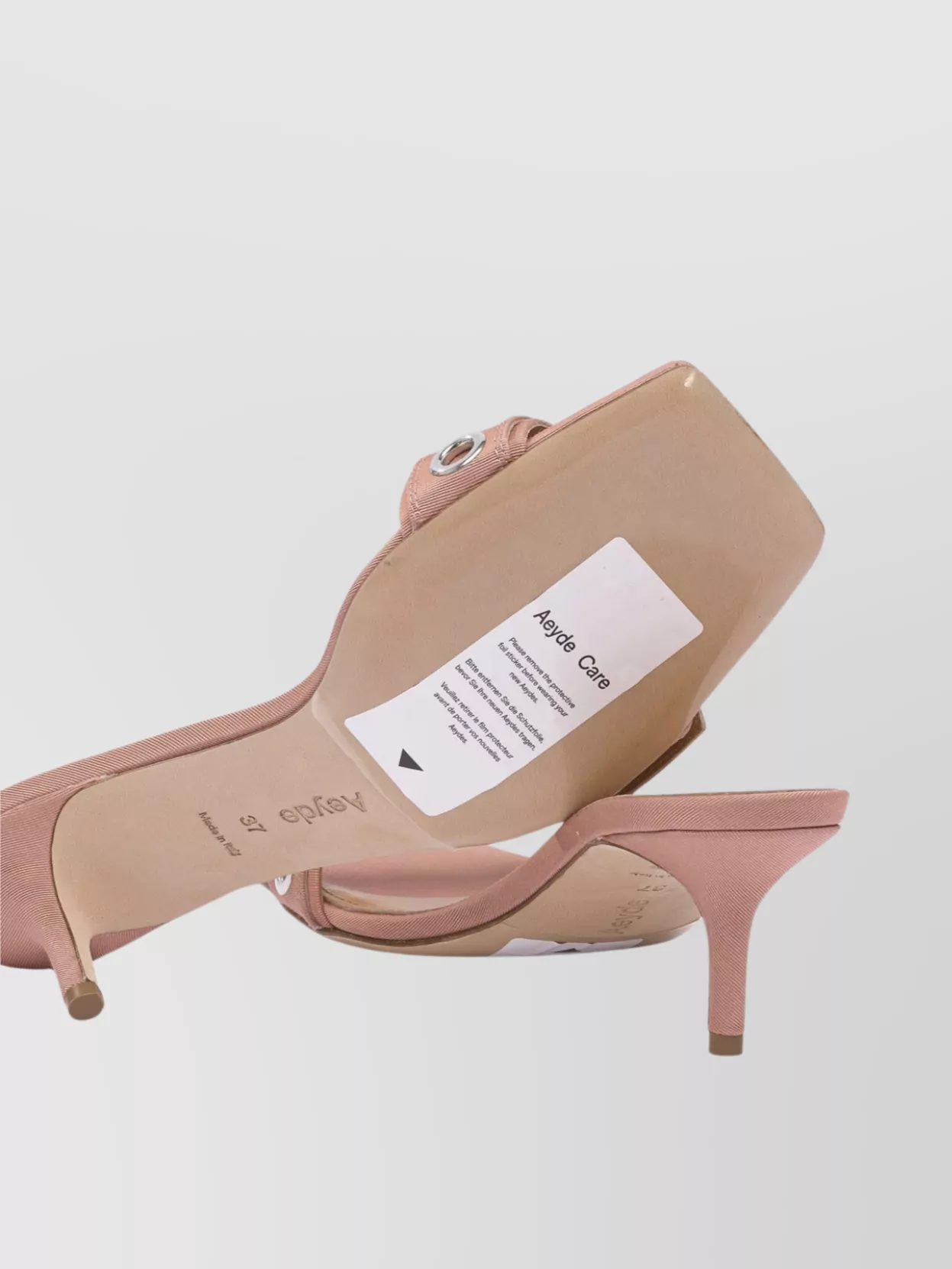 Aeyde Sandals With Buckle Detail And Kitten Heel