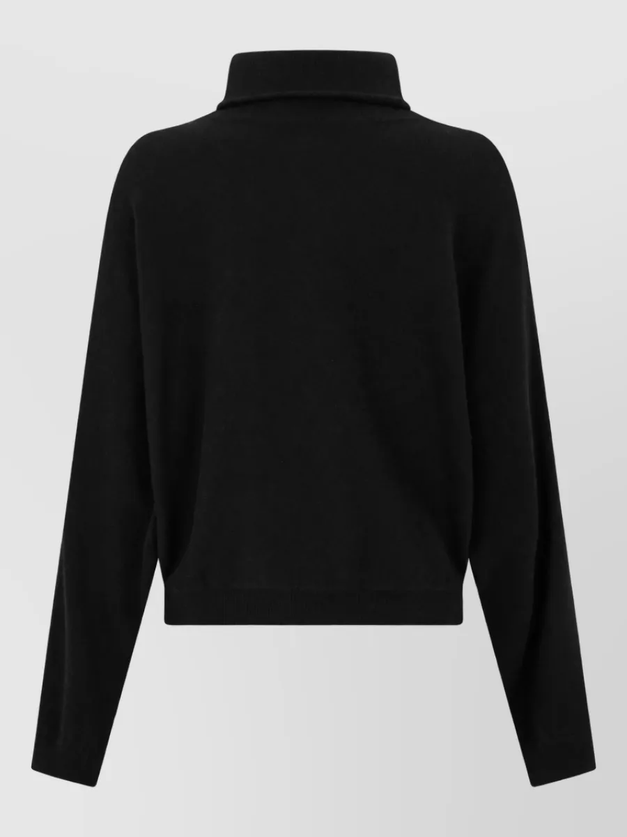 Vince Wool Cashmere Cropped Turtleneck Sweater