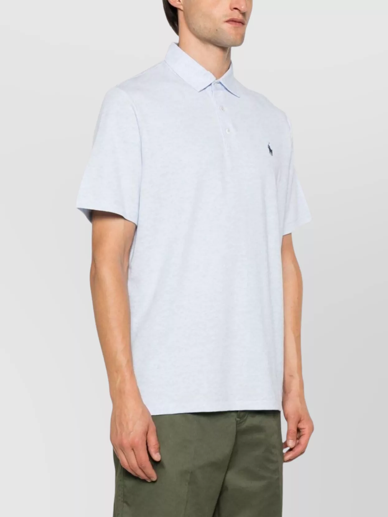 Ralph Lauren Logo Cotton-Linen Blend Polo Shirt
