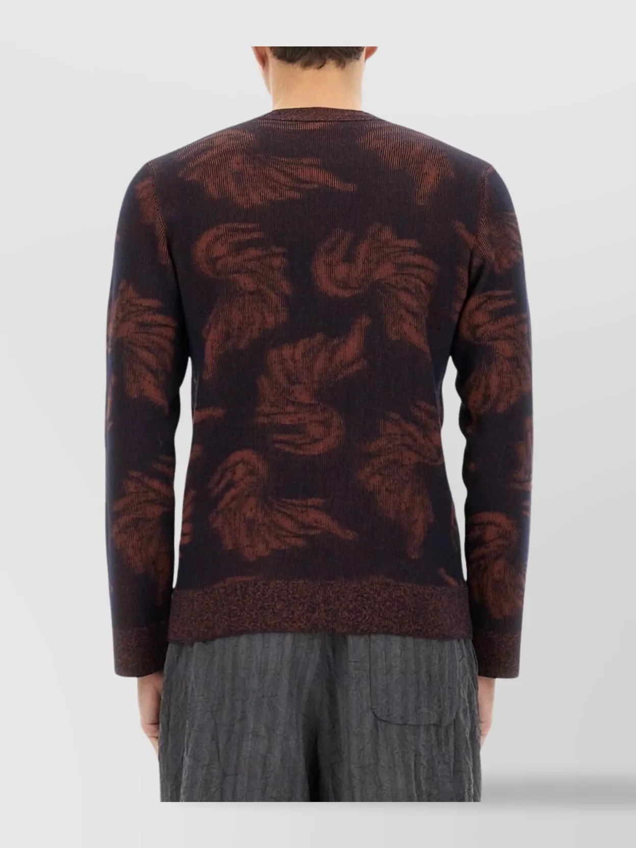 Dries Van Noten Abstract Patterned Crew Neck Knitwear
