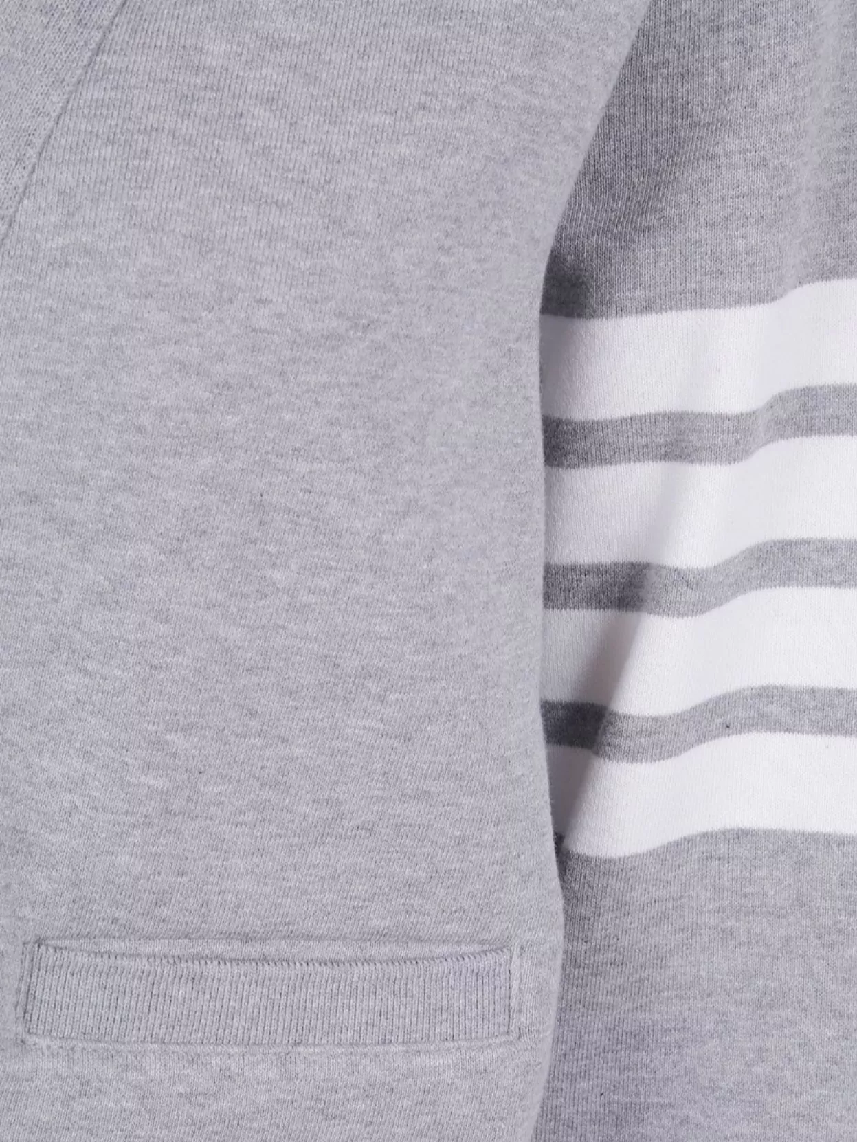 Thom Browne V-Neck Cardigan With Pockets And Ribbed Cuffs