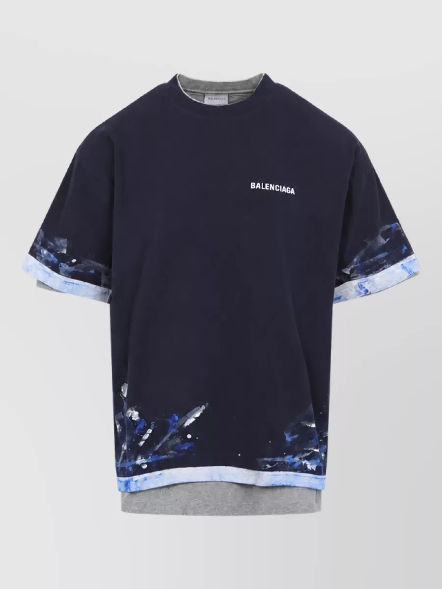 Balenciaga cotton oversized layered t-shirt