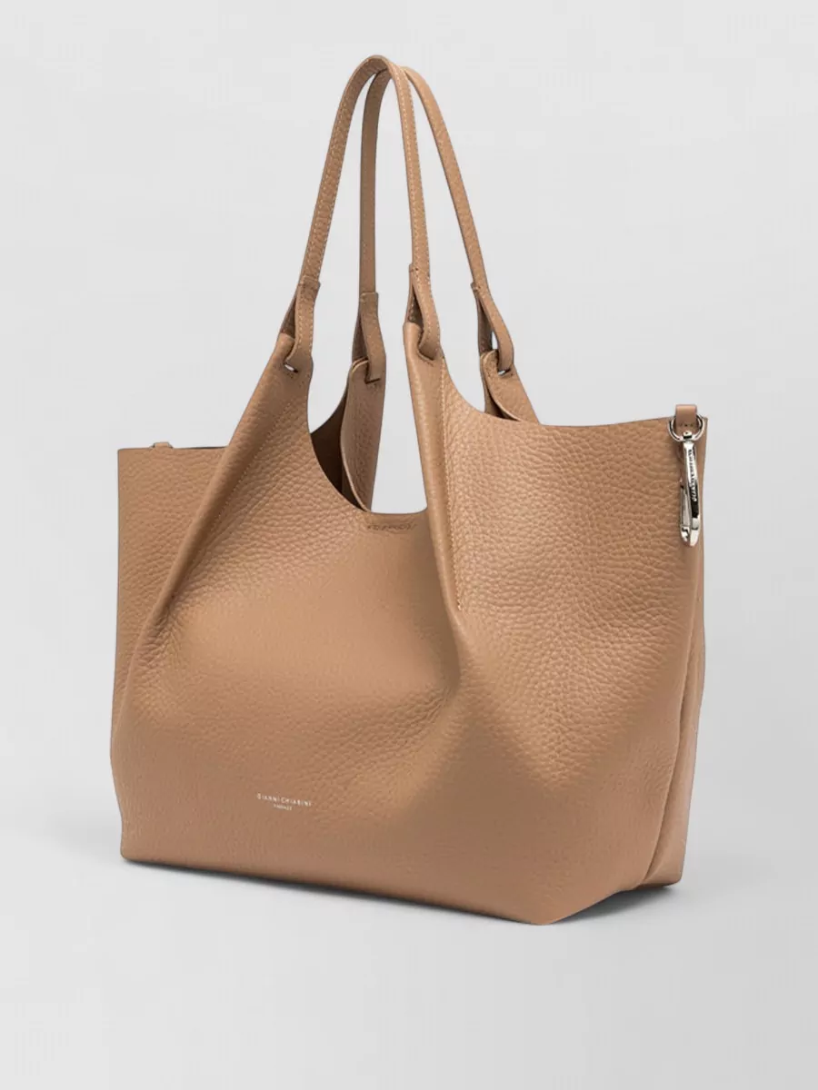 Gianni Chiarini Dua Shoulder Bag Textured Dual Handles Hardware