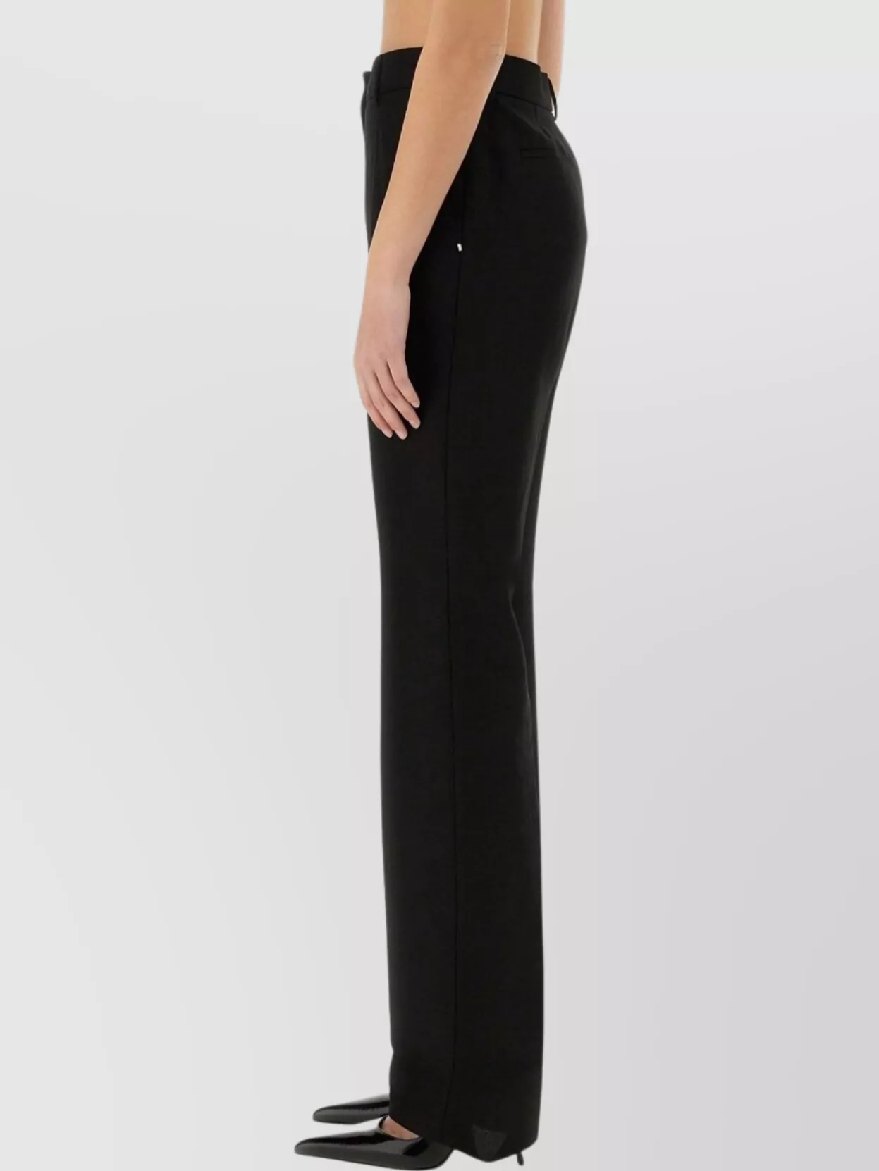 Sportmax Straight Fit Trousers Featuring Pockets