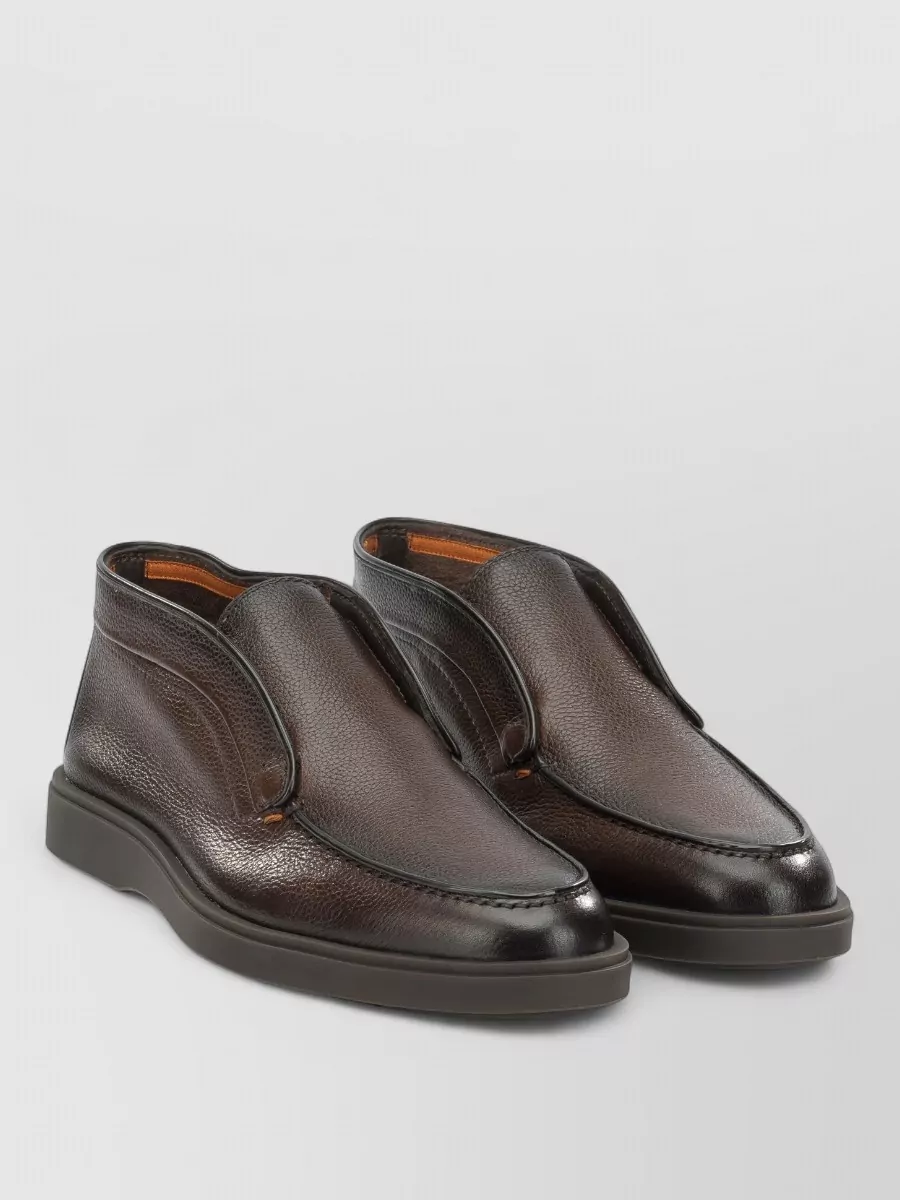 Santoni leather loafers