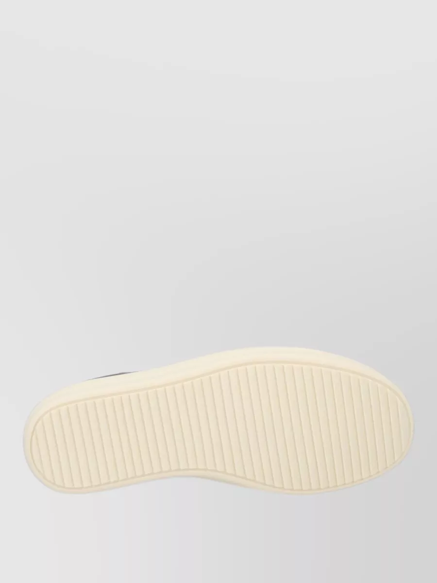 Rick Owens Low Top Sneaker Round Toe Rubber Sole