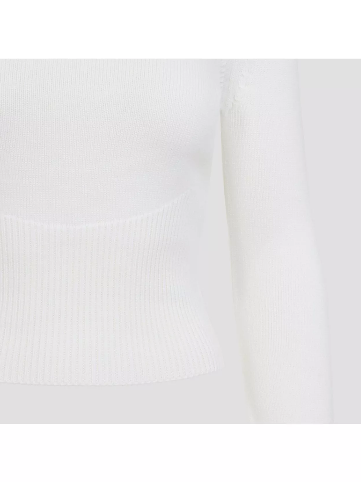 Alaïa Cropped Long Sleeve Hooded Knit Jumper