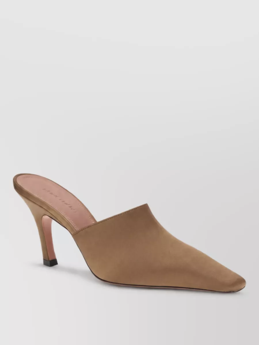 Amina Muaddi silk mules