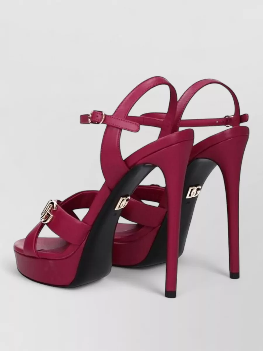 Dolce&Gabbana Leather Platform Sandals
