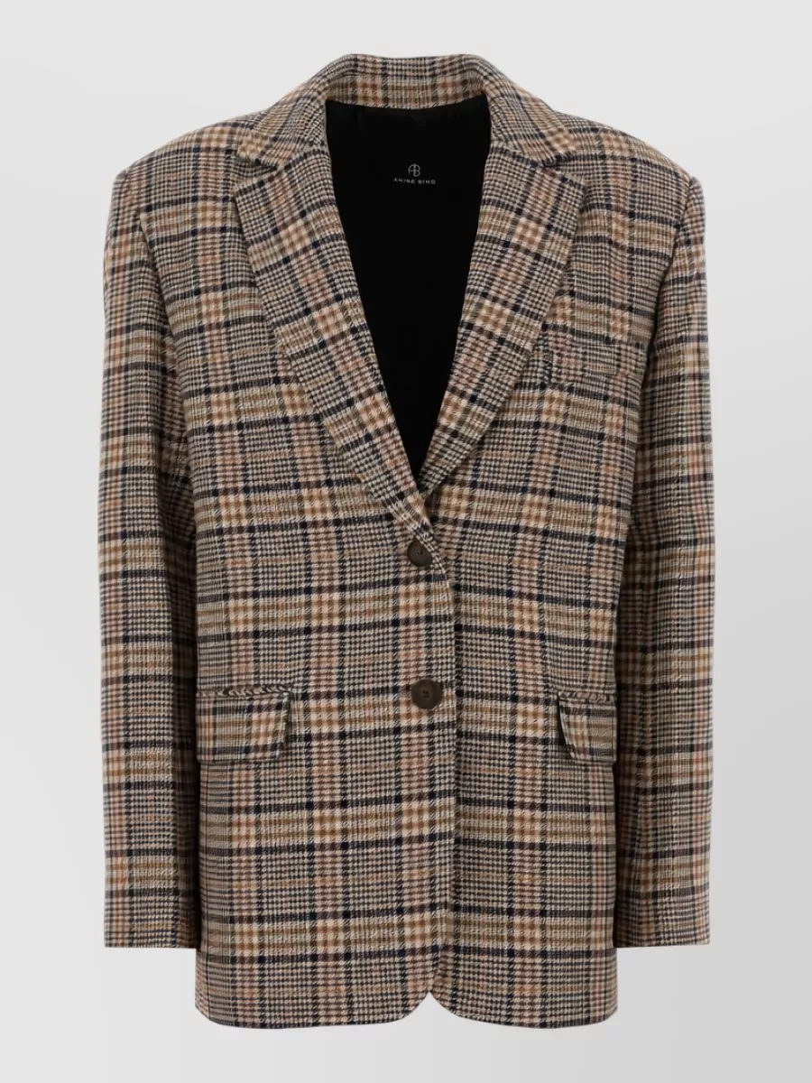 Anine Bing embroidered jacquard blazer