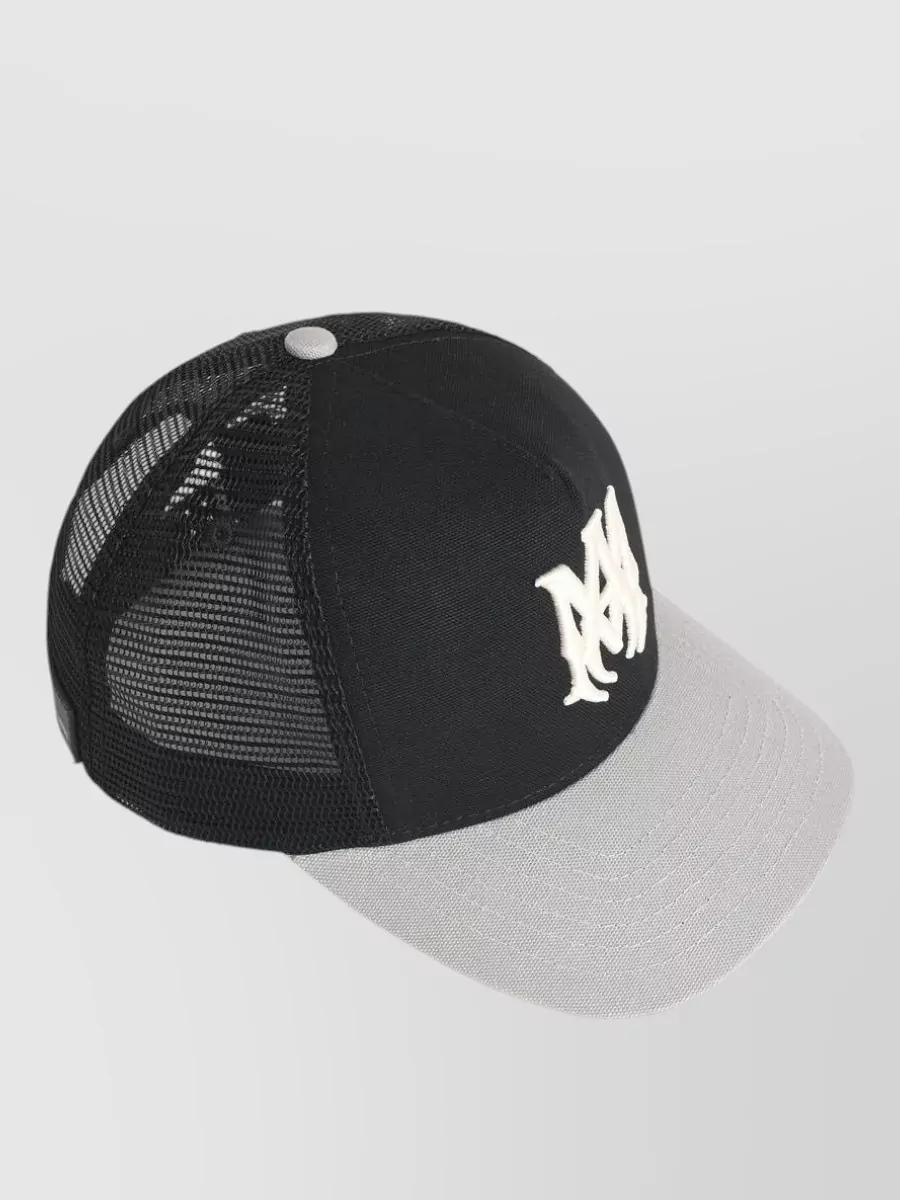 Amiri Cotton Cap With Curved Brim And Mesh Back