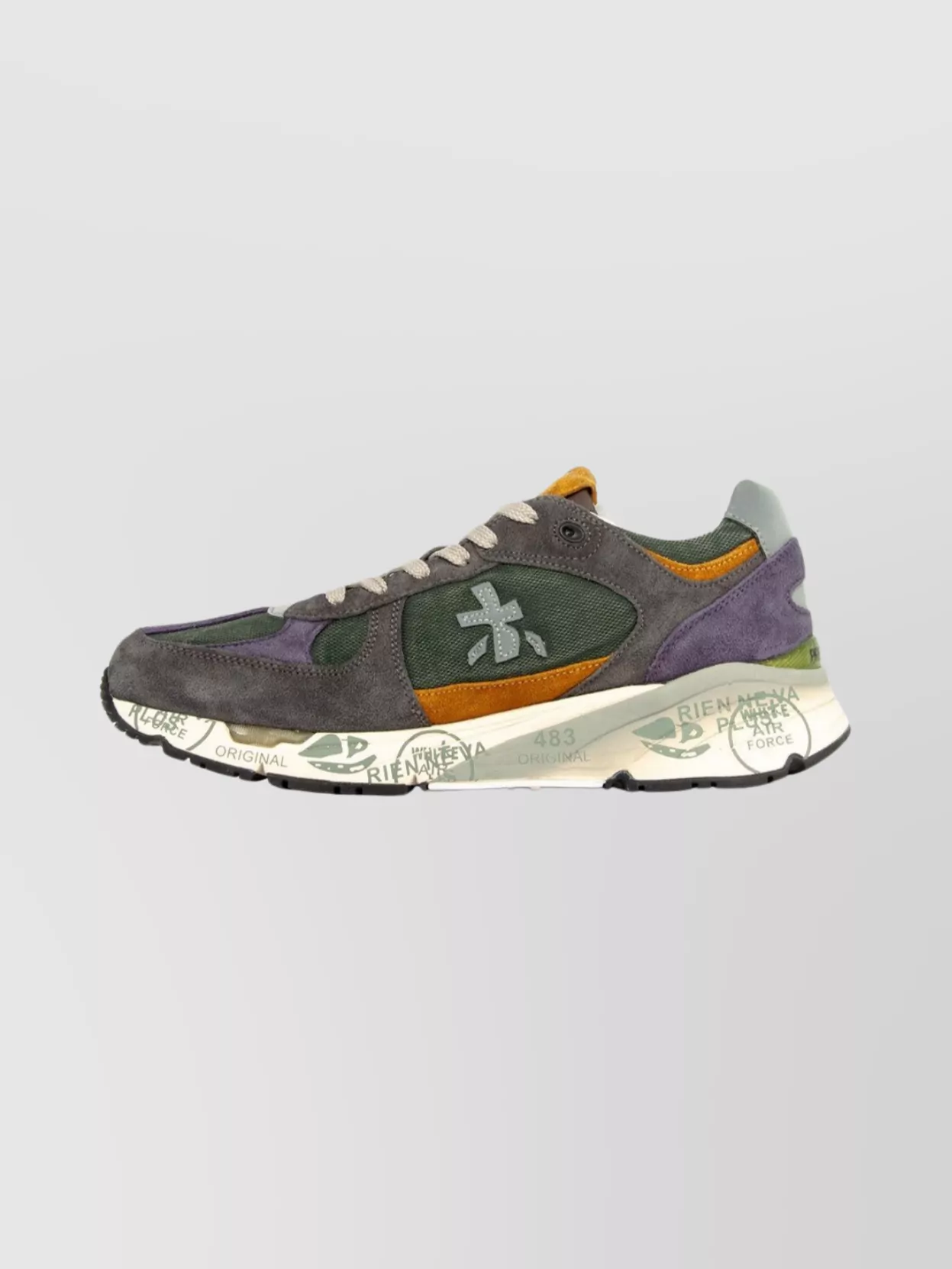 Premiata Suede And Mesh Athletic Footwear