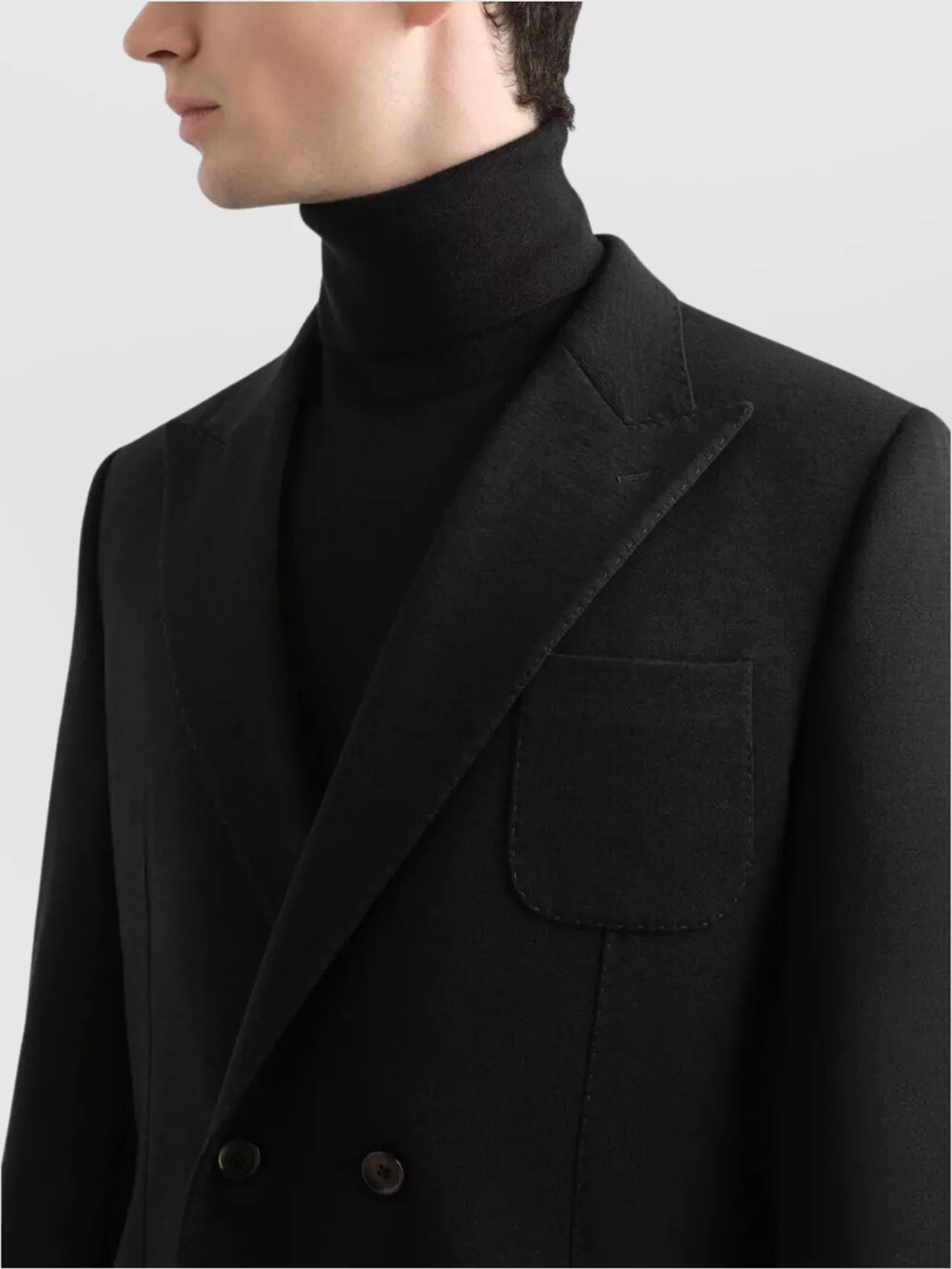 Dolce&Gabbana Double-Breasted Wool Blazer With Chest And Front Pockets