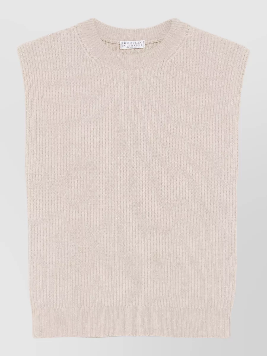 Brunello Cucinelli Wool Cashmere Silk Knitted Vest