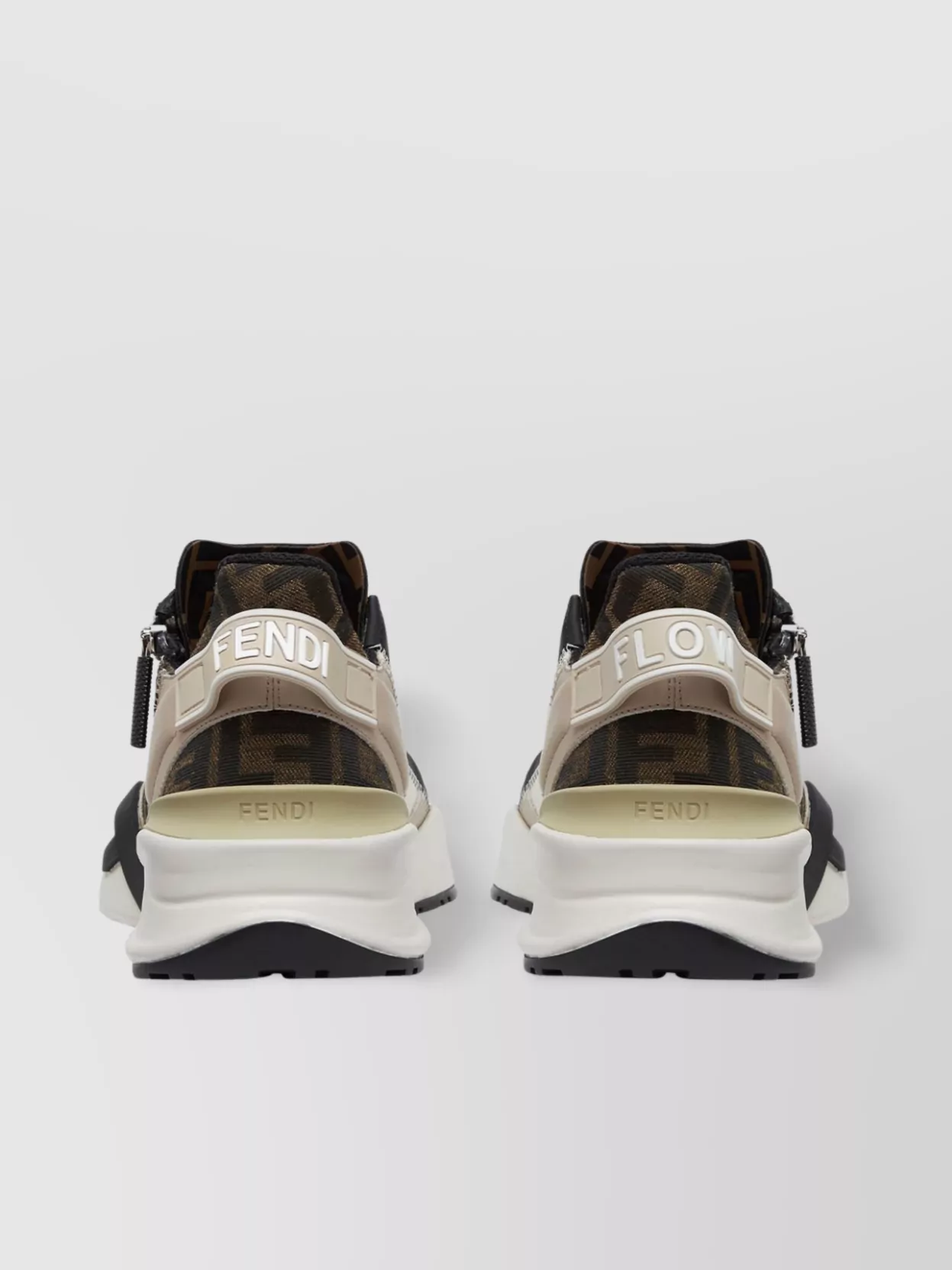 Fendi Flow Sneakers With Ff Jacquard Pattern