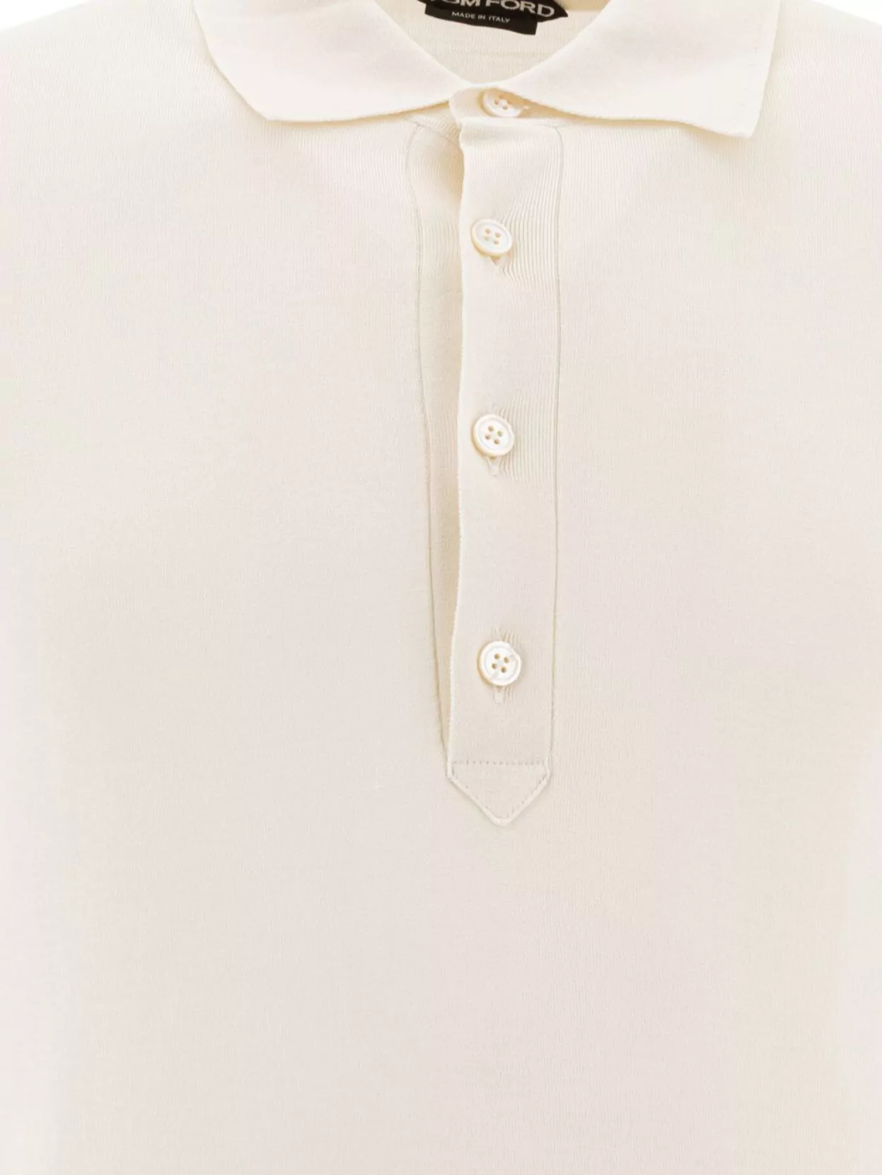 Tom Ford Polo Collared Shirt Ribbed Cuffs