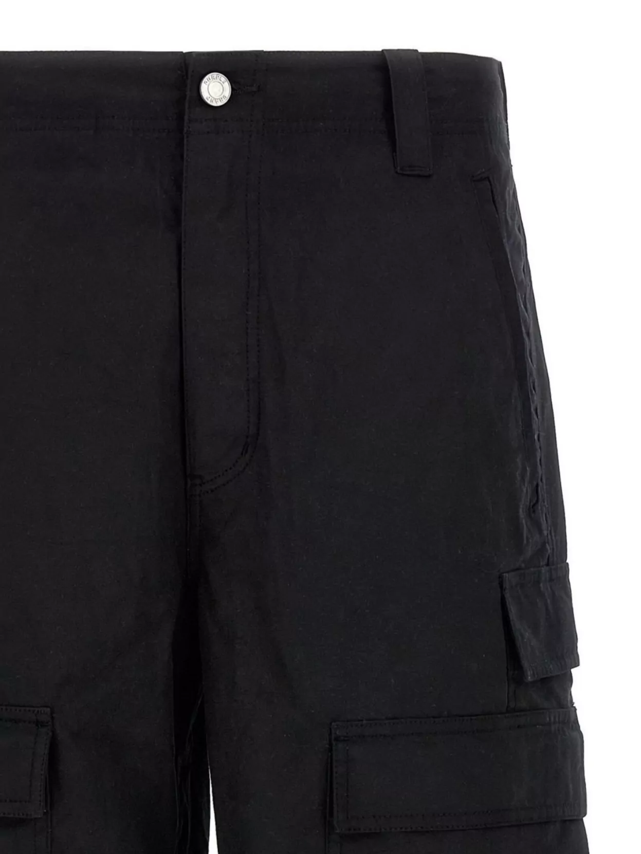Purple Cargo Trousers With Wide Leg And Pockets