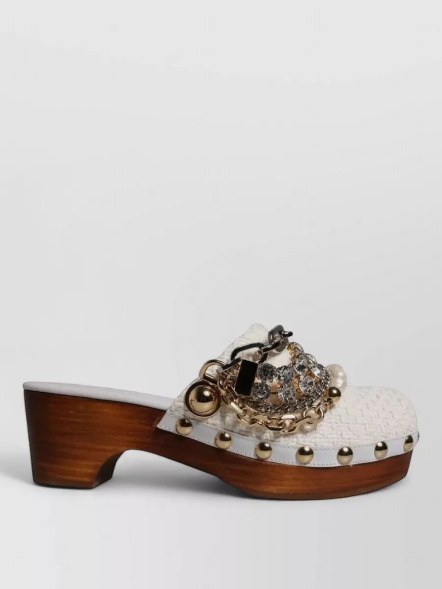 Dolce&Gabbana Raffia Platform Mules