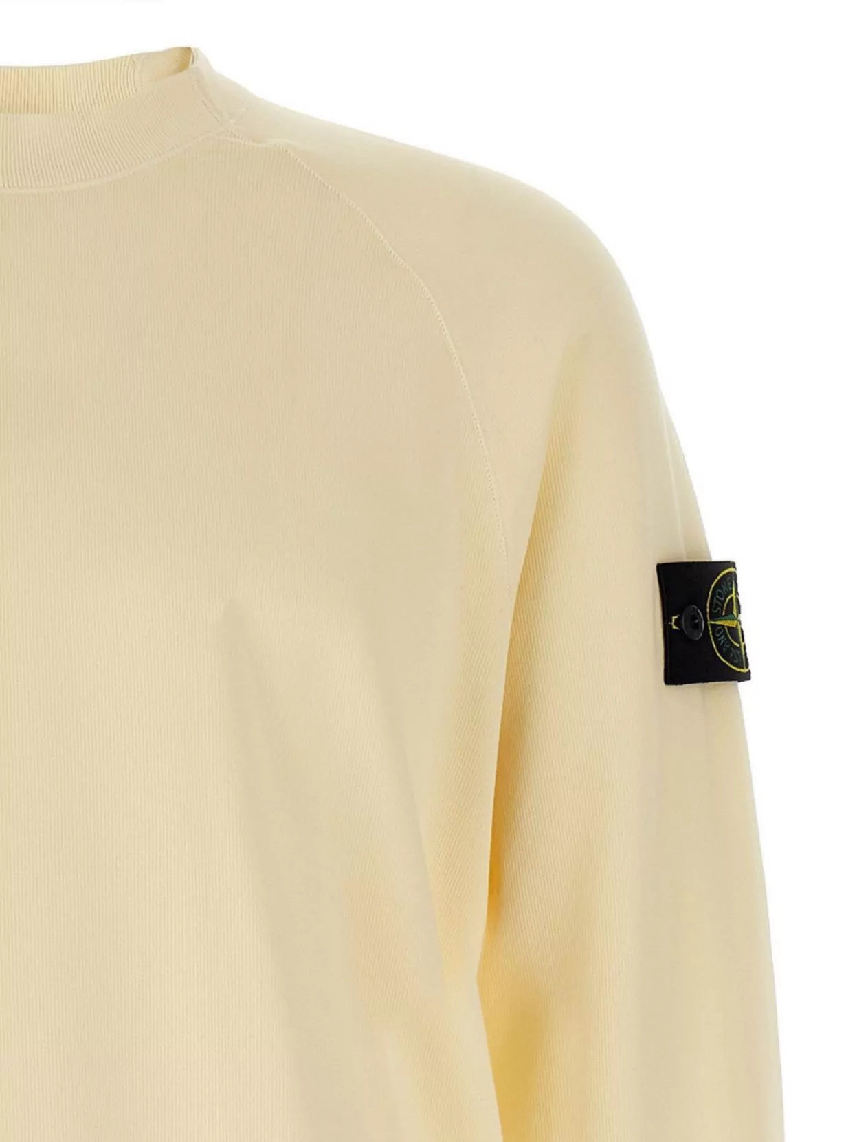 Stone Island Crew Neck Logo Badge Sweatshirt