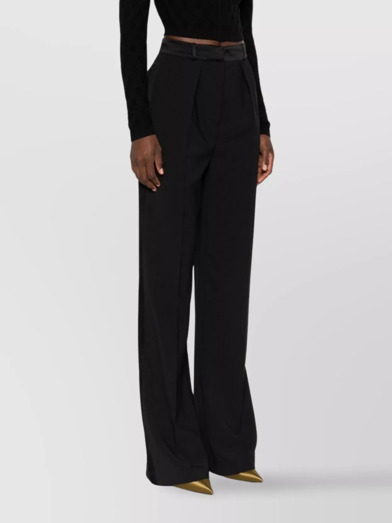 Elisabetta Franchi Flared-Leg Trousers Back Pockets