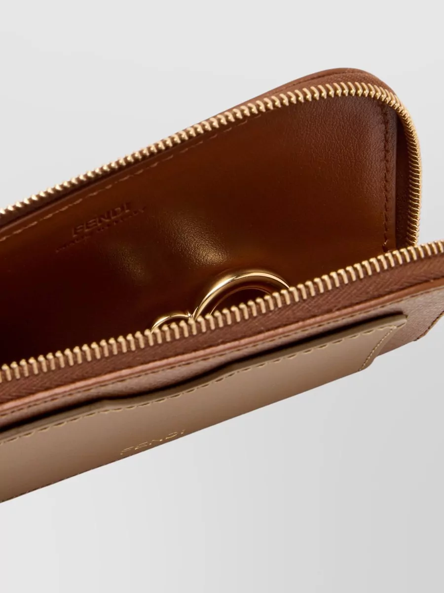 Fendi Leather Card Case Pouch