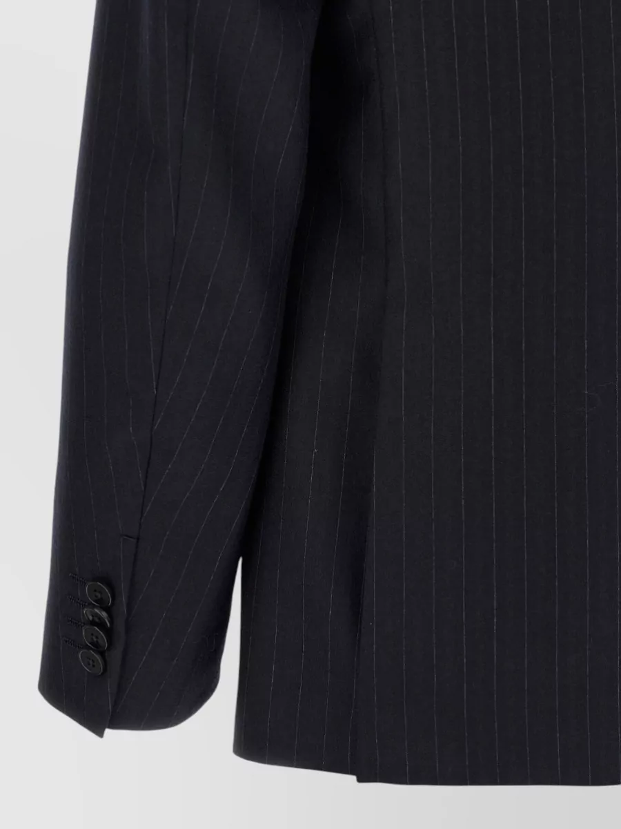 Zegna Wool Pinstripe Tailored Trousers