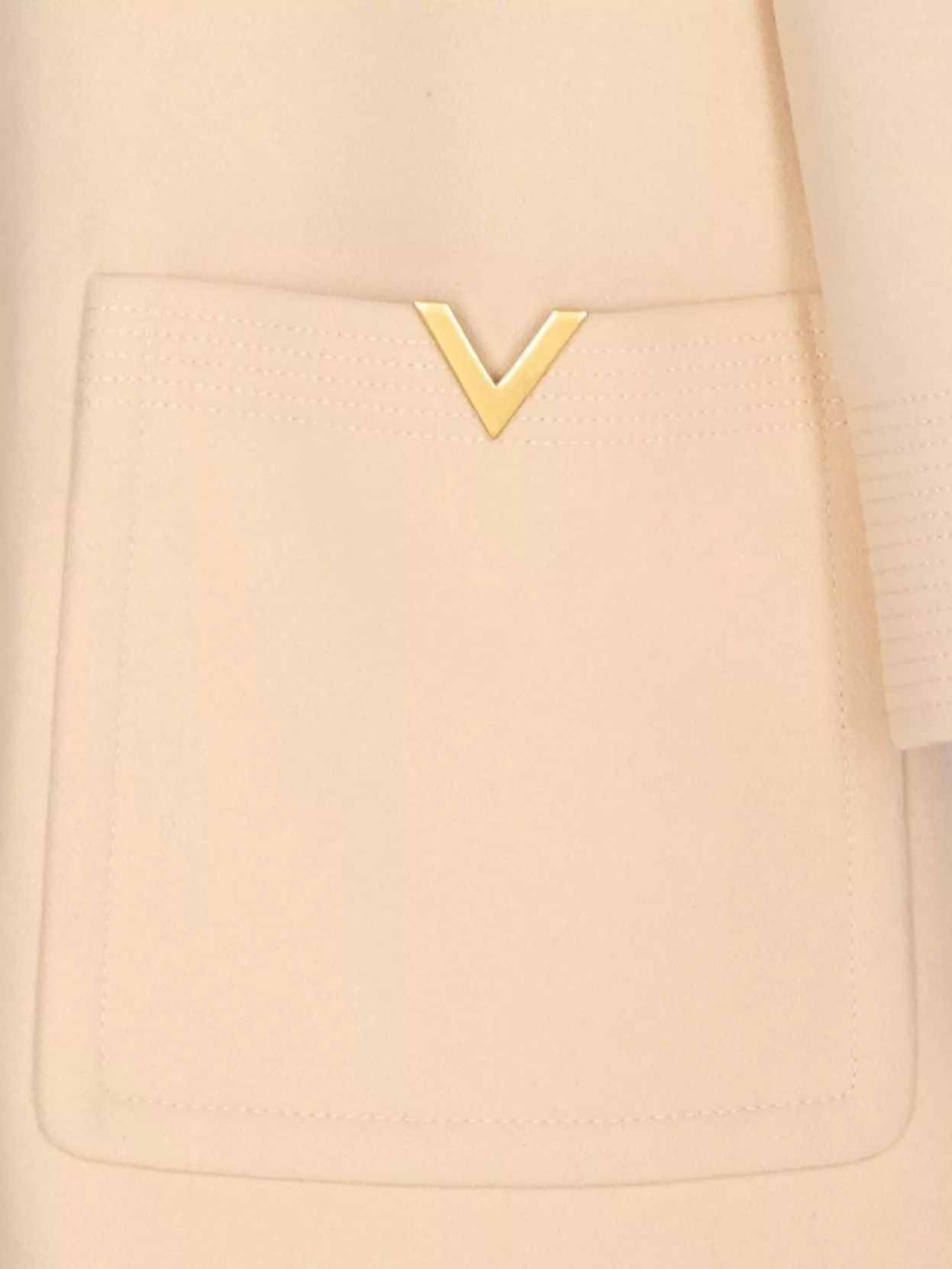 Valentino Garavani Longline Coat Front Pockets