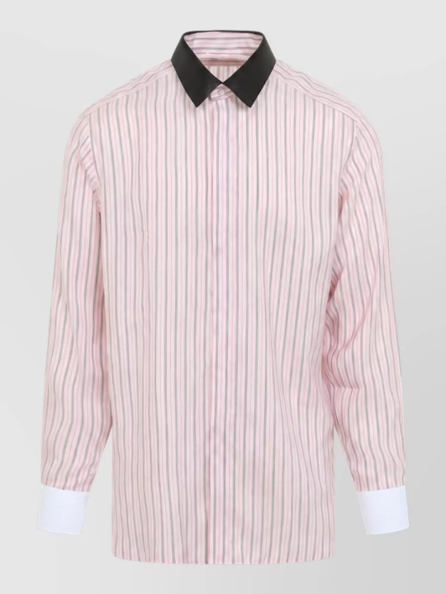 Tom Ford Silk Striped Long-Sleeve Shirt