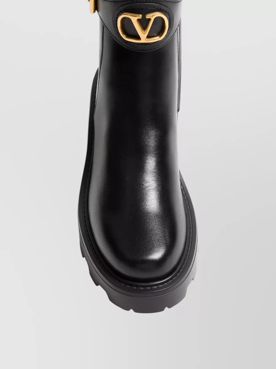 Valentino Leather Ankle Boots