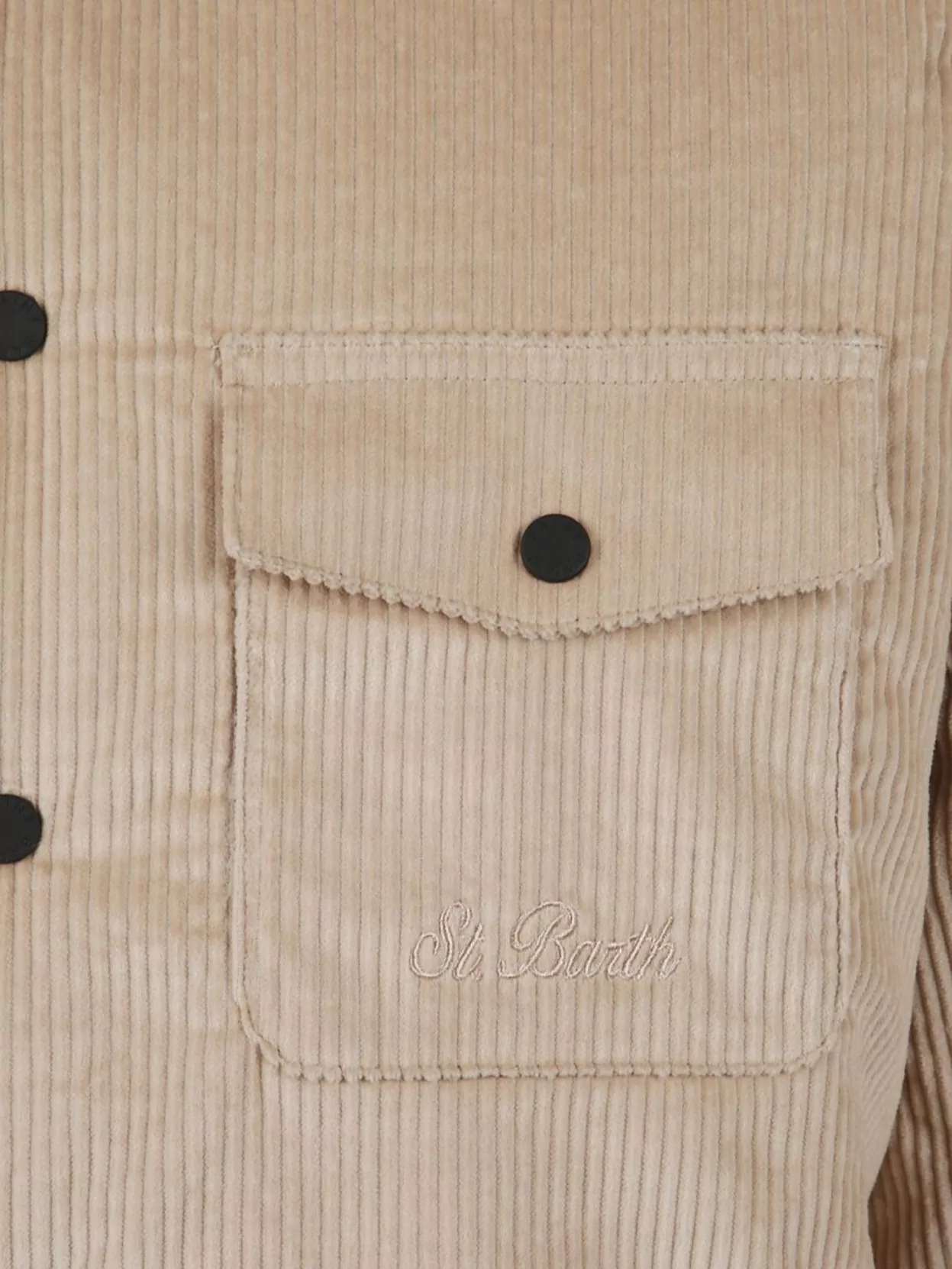 Mc2 Saint Barth Long Sleeve Corduroy Shirt Pockets