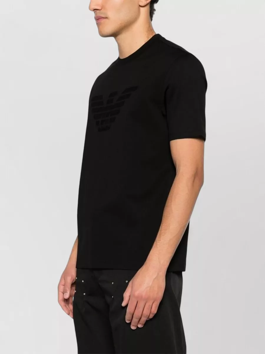 Emporio Armani Logo Cotton Crew Neck Short Sleeve T-Shirt